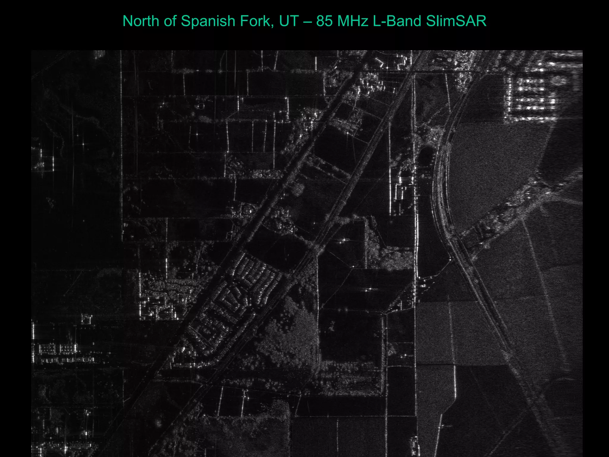 Images North of Spanish Fork, UT – 85 MHz L-Band SlimSAR 