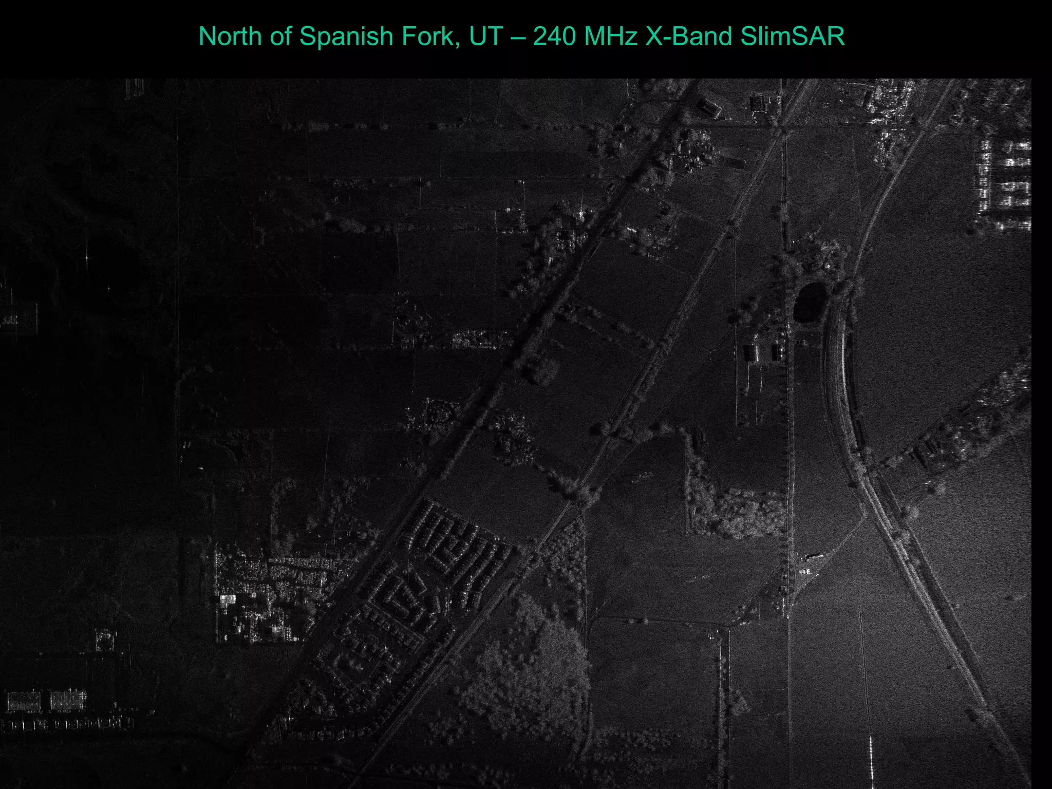 North of Spanish Fork, UT – 240 MHz X-Band SlimSAR 