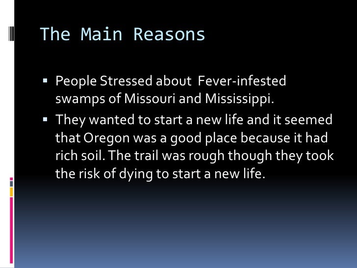 the oregon trail travelers embarking on a new life I don't agree with the people who traveled the long and treacherous trail to oregon because they just put themselves in danger i hope to share these steps of advice with the new travelers of the oregon trail but what kept them going was the new life they were ready to embark on. the oregon trail travelers embarking on a new life I don't agree with the people who traveled the long and treacherous trail to oregon because they just put themselves in danger i hope to share these steps of advice with the new travelers of the oregon trail but what kept them going was the new life they were ready to embark on.
