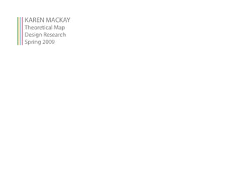 KAREN MACKAY
Theoretical Map
Design Research
Spring 2009
 