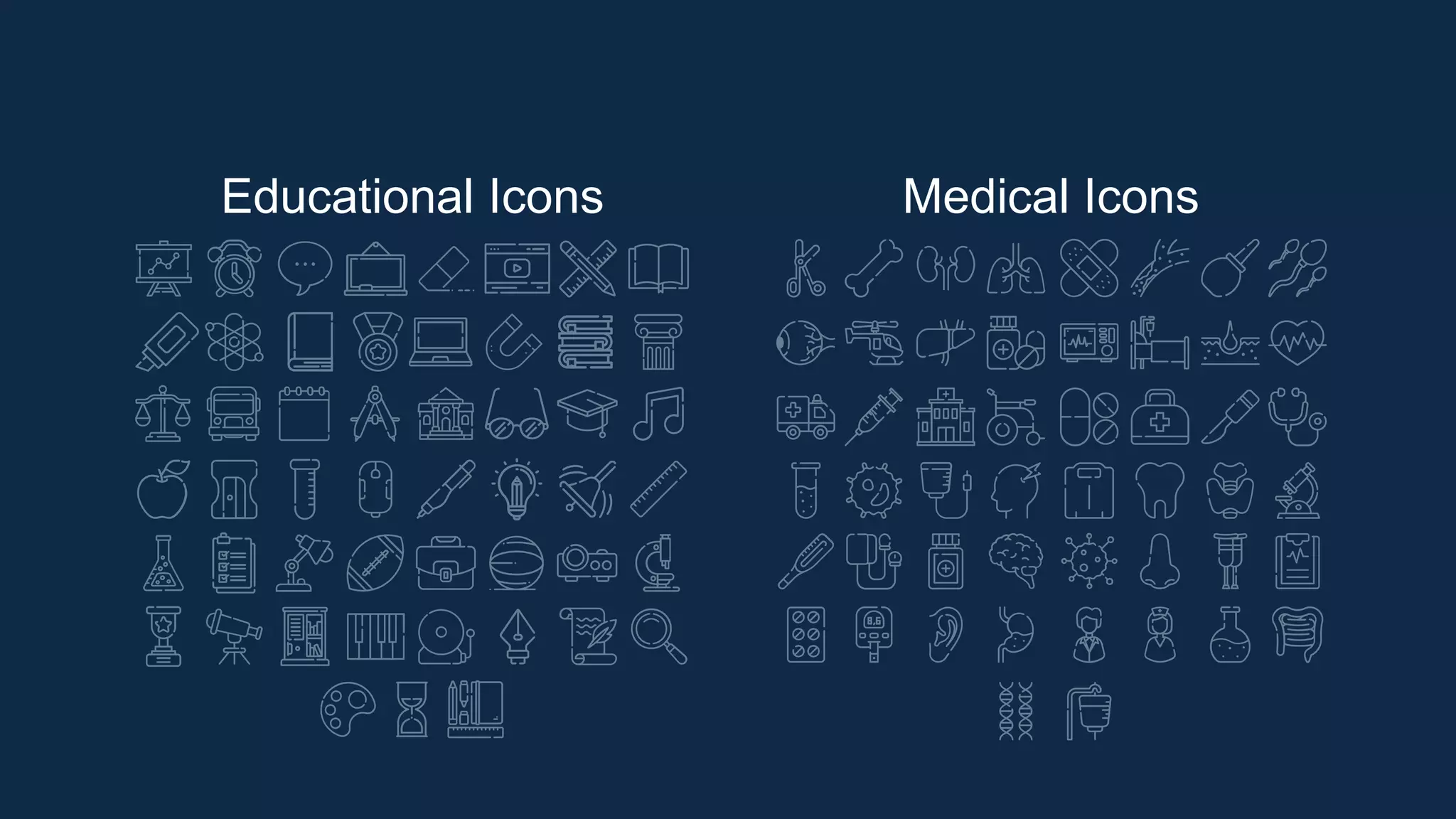 Educational Icons Medical Icons
 