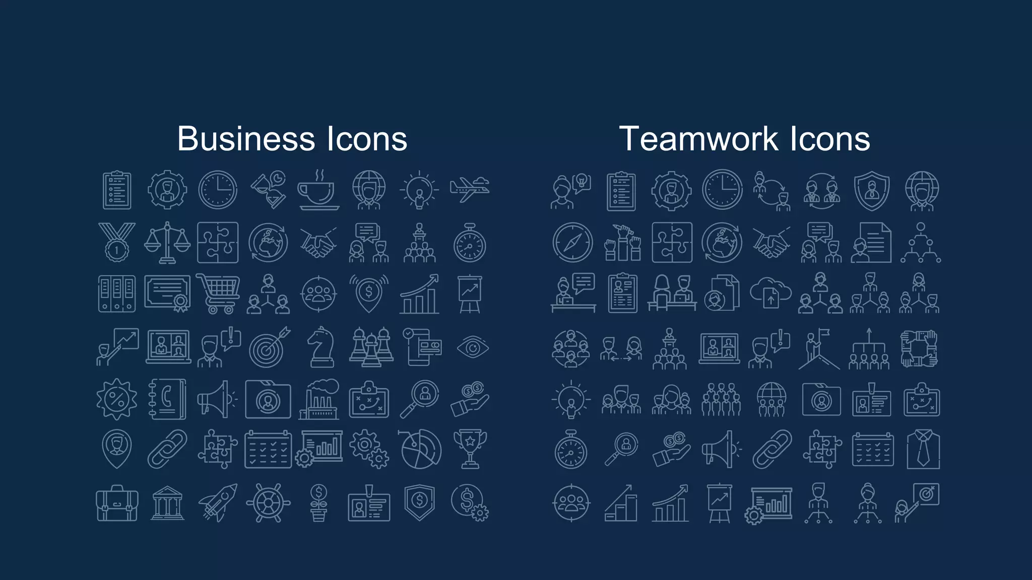 Business Icons Teamwork Icons
 
