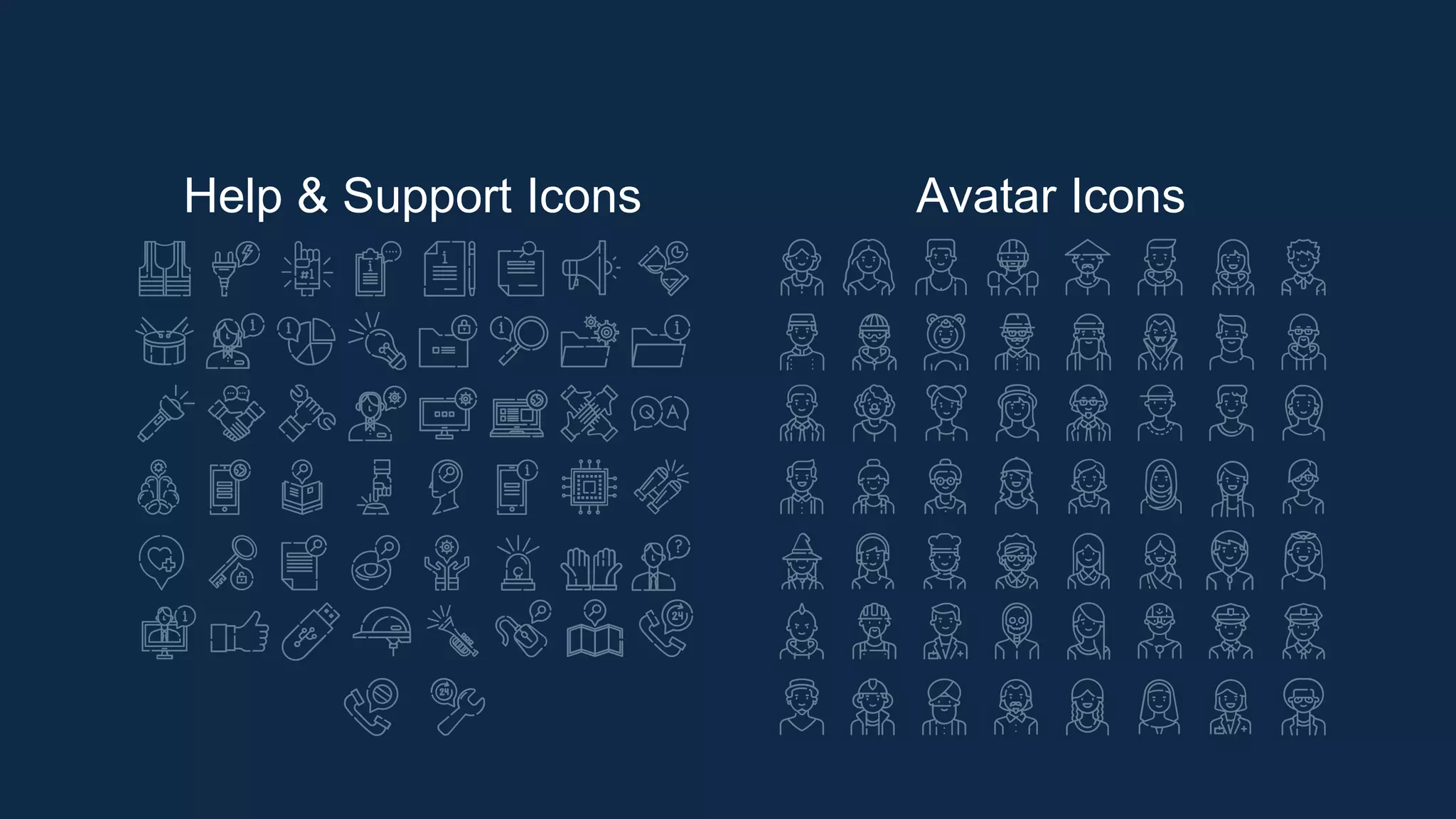 Help & Support Icons Avatar Icons
 