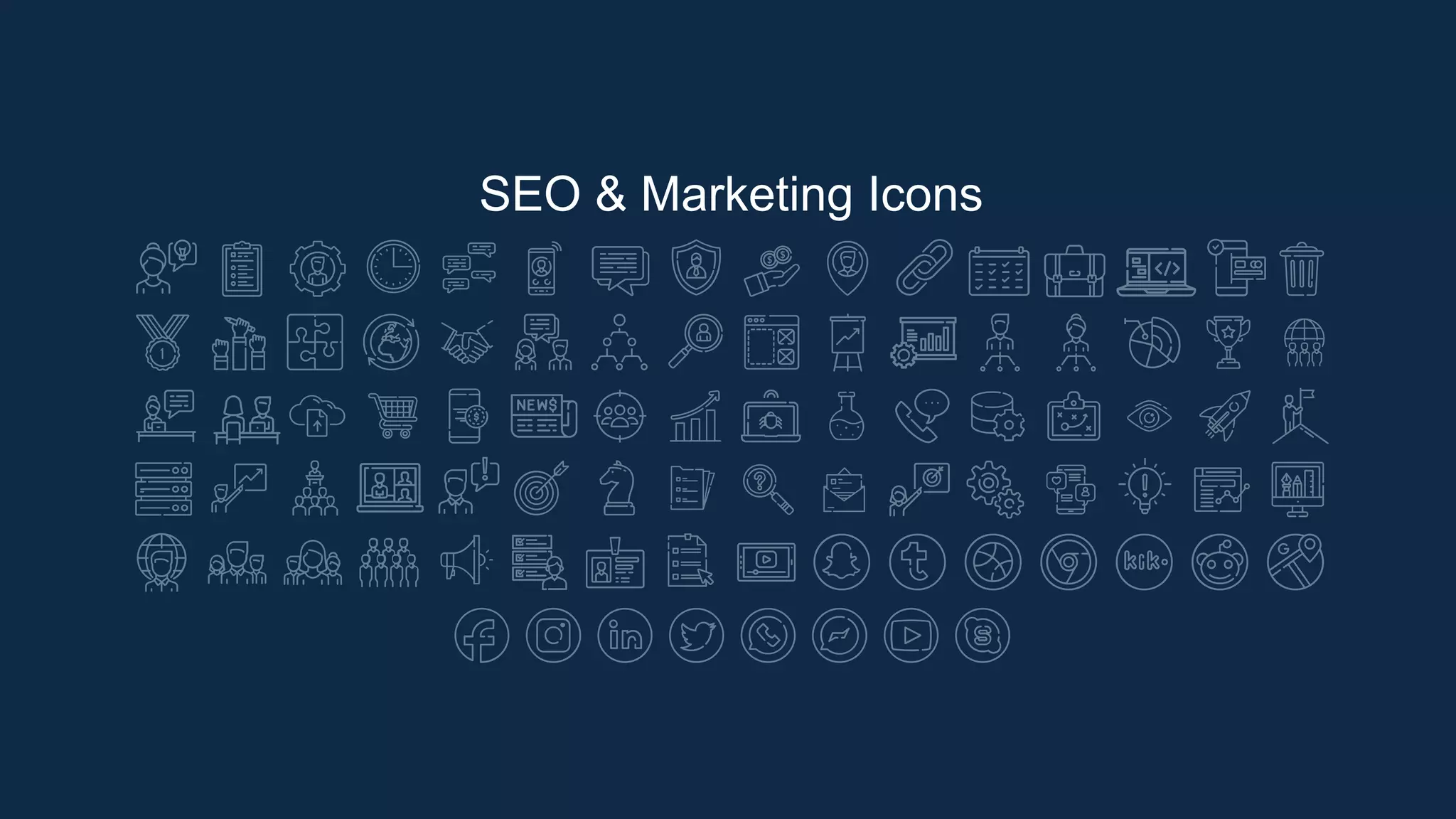 SEO & Marketing Icons
 