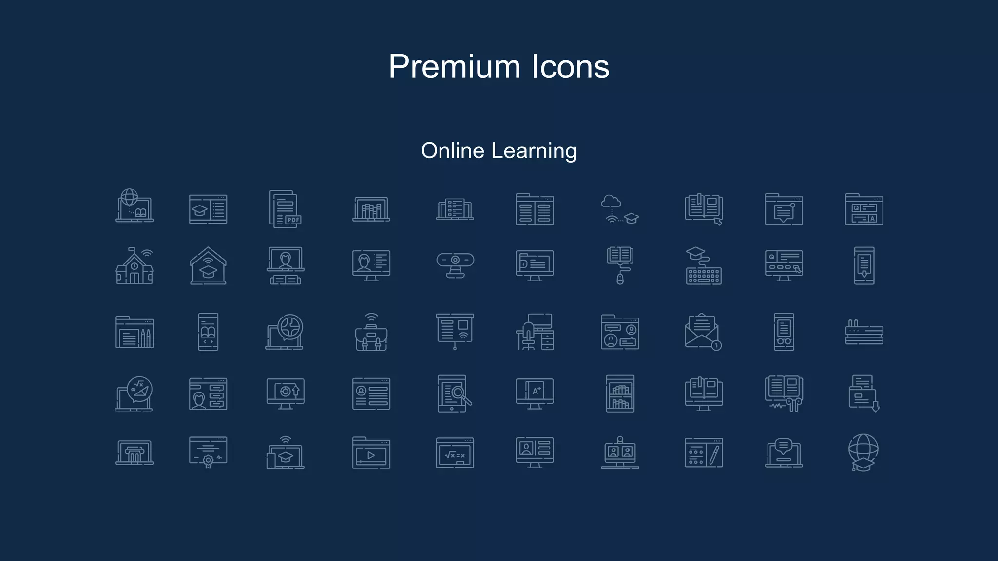 Online Learning
Premium Icons
 