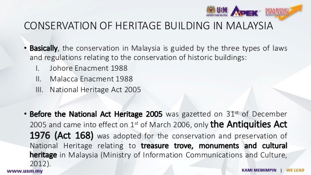 Theoretical Assessment Of Factors Influencing Heritage Buildings Cons