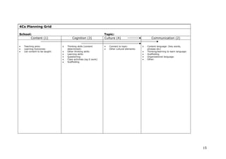 Theoretical CLIL Framework | PDF