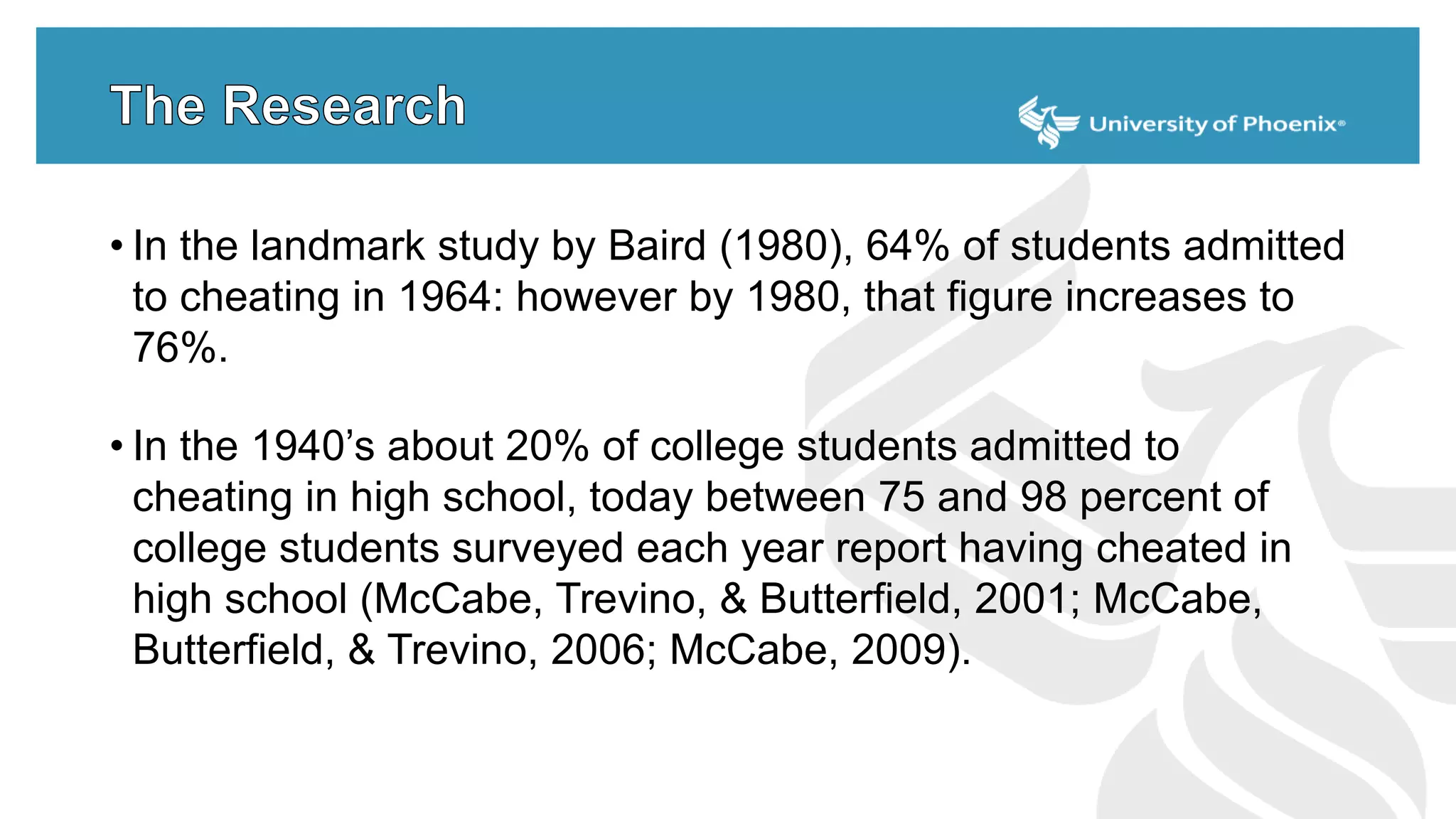 Theoretical Frameworks to Deter Academic Misconduct in the Classroom | PPTX