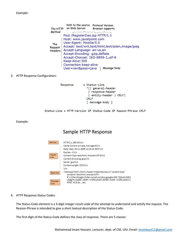 Web 7 | HTTP Request and Response | PDF