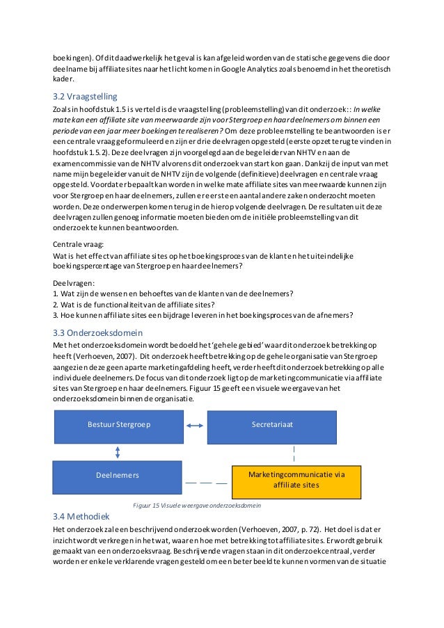 Theoretisch kader en opzet afstudeeronderzoek