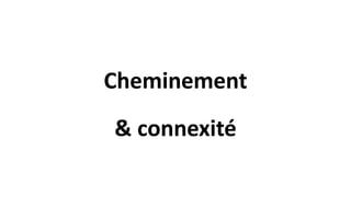 Cheminement
& connexité
 