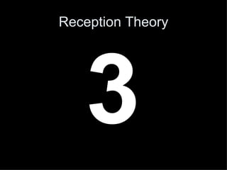 3 Reception Theory 