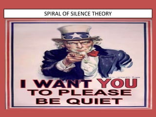 SPIRAL OF SILENCE THEORY
 