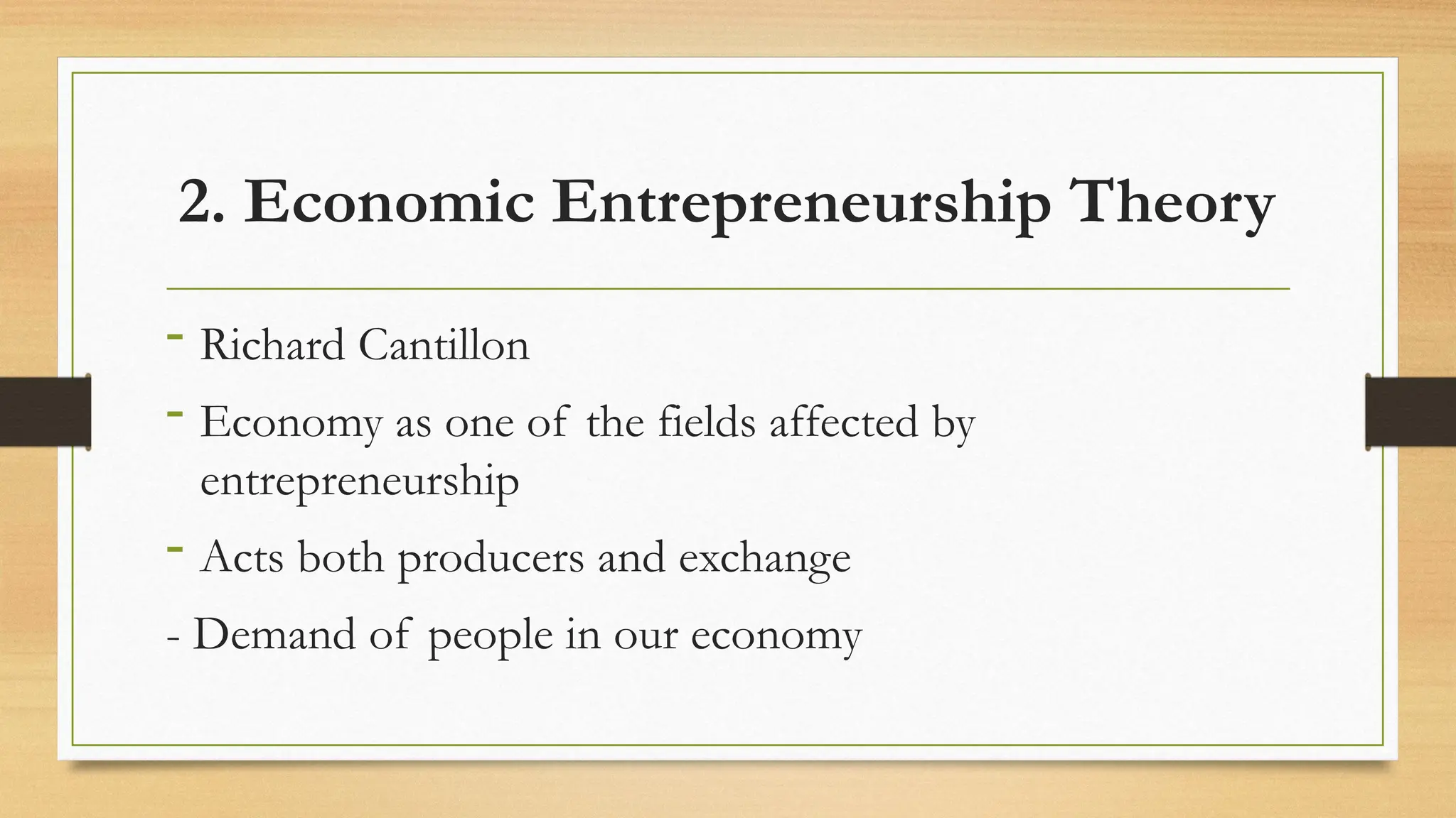 Theories-of-Entrepreneurship Entrepreneurship Theories and The 5 stages ...