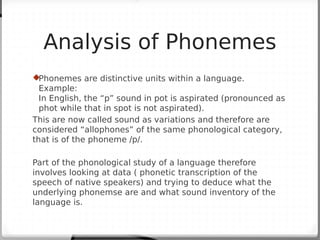 Phonetics, Phonology, Semantics, and Lexicon | PDF