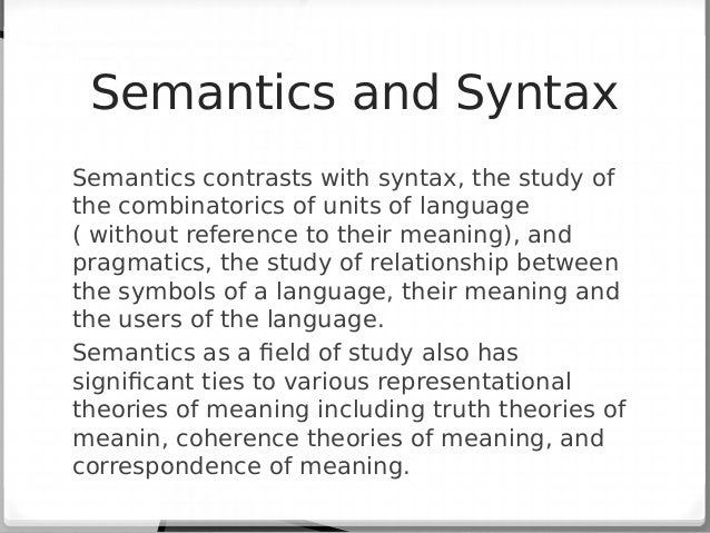 Phonetics, Phonology, Semantics, and Lexicon