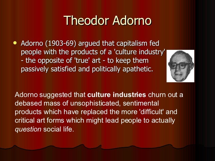 Theories Of Popular Music Adorno, Hebdige[1] 1
