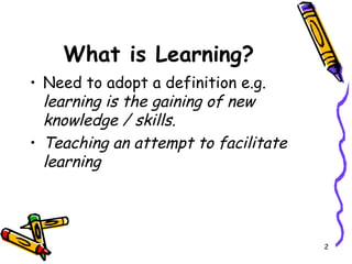 Theories of Learning | PPT