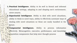 Theories About Intelligence powerpoint presentation | PPTX