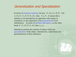 Generalization and Specialization 