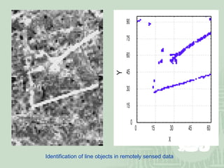 Identification of line objects in remotely sensed data 