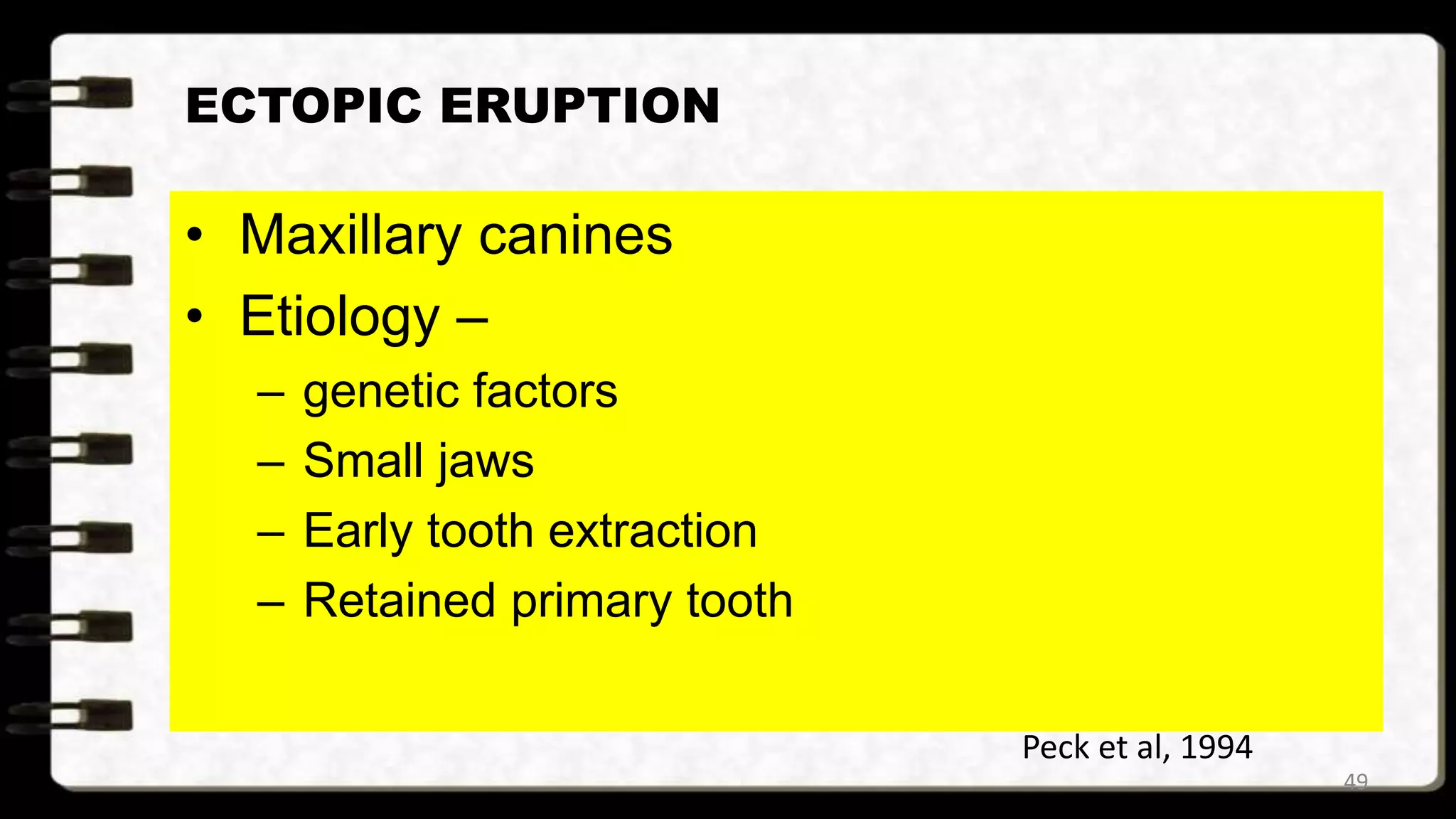 Theories and mechanism of eruption of primary and | PPTX