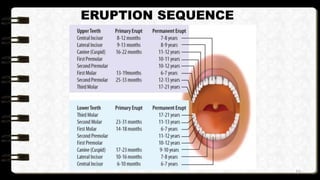 Theories and mechanism of eruption of primary and | PPTX