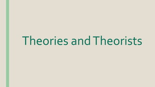 Theories andTheorists
 