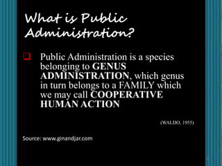 Theories in Public Administration