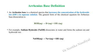 Theories of Acids and Bases (Arrhenius, Bronsted and Lewis) | PPTX