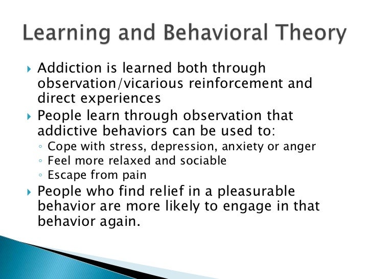 behavioral model of addiction