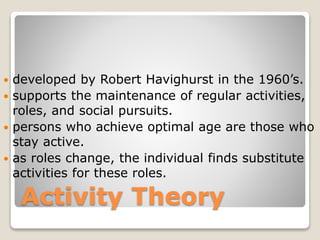 Theories of aging | PPTX