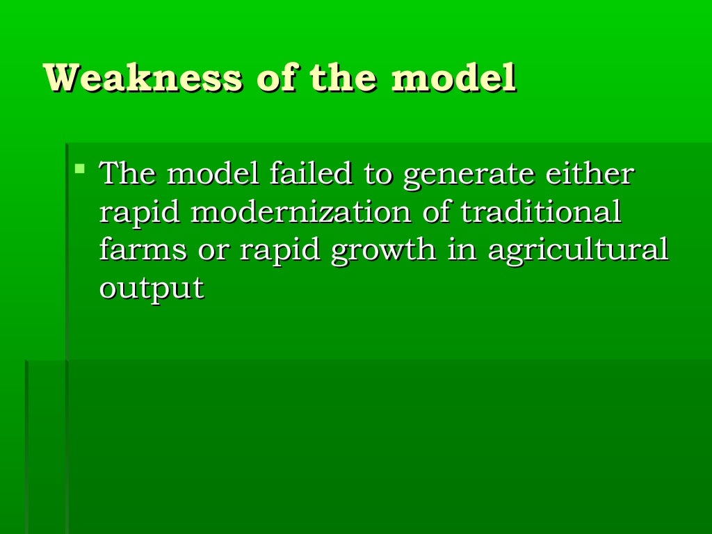 Theories of agricultural development