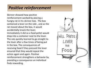 Theories of behaviour modification | PPTX
