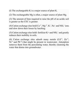 THEORIES OF CATION EXCHANGE and kerr-Hanslow and gi[on equations short ...