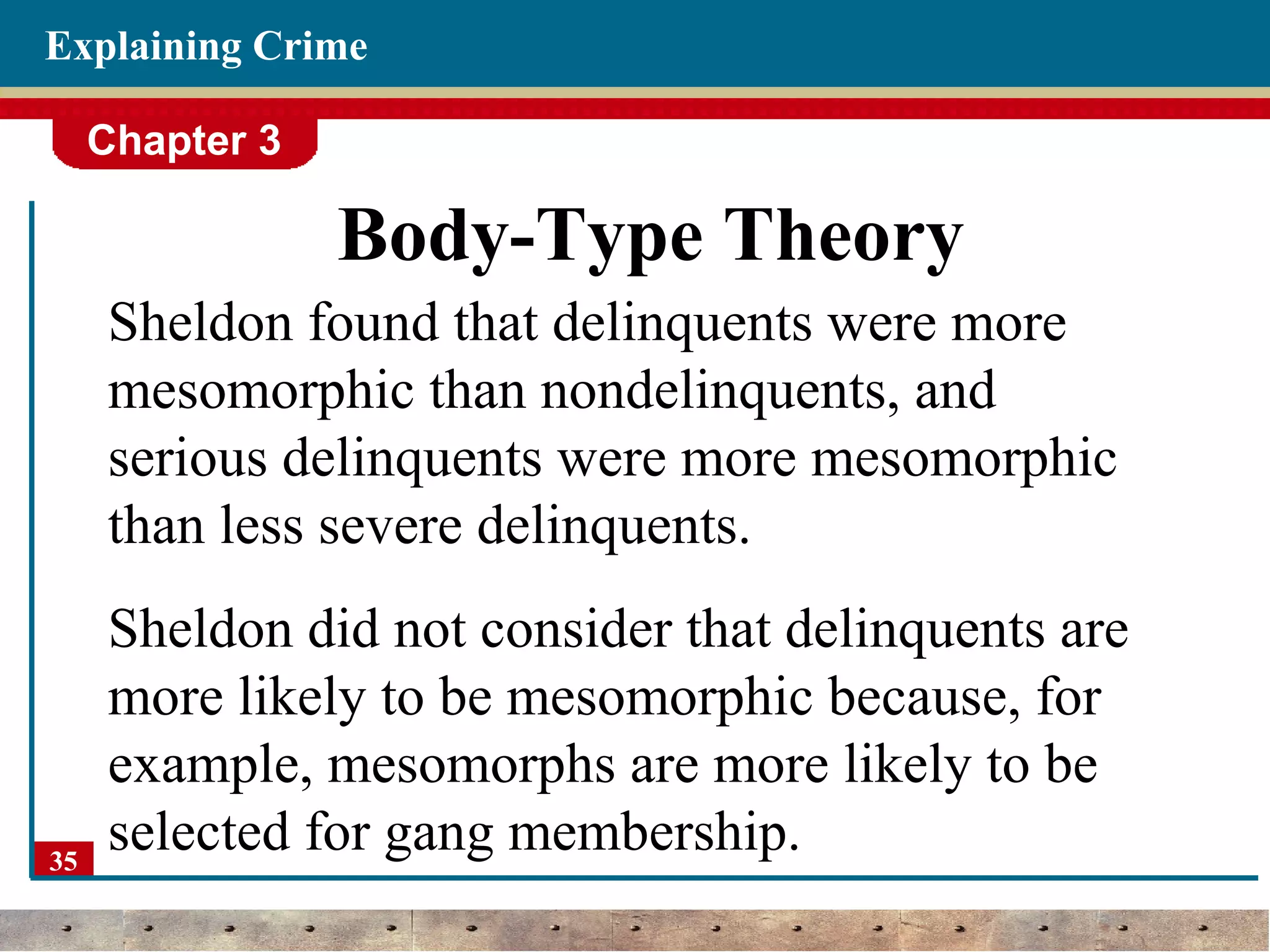 Theories of crime (criminology) | PPT