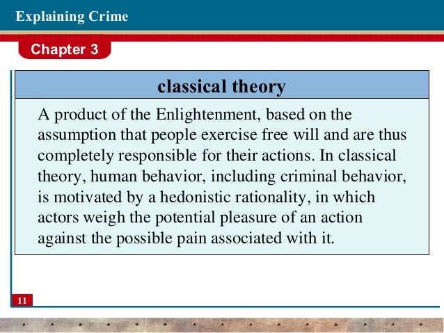 Criminology Theories Chart
