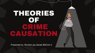 THEORIES
OF
CRIME
CAUSATION
Presented by: Roched Jay Zarate BSCrim 2
 