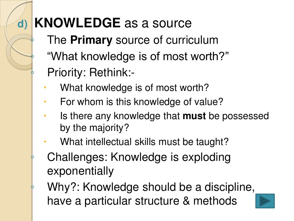 Theories Of Curriculum Design