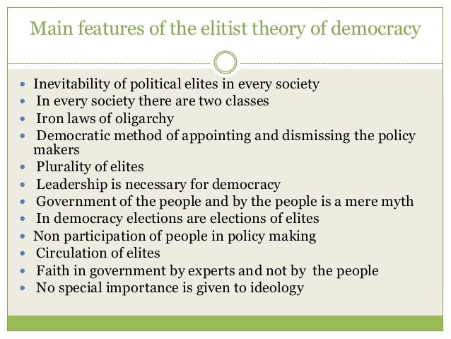 elite theory of democracy