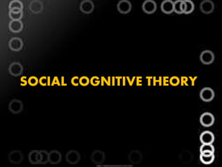 SOCIAL COGNITIVE THEORY
 
