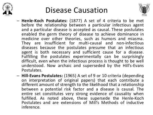 theories of disease causation in epidemiology pdf