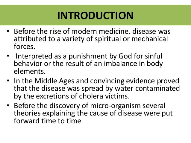 theories of disease causation an overview