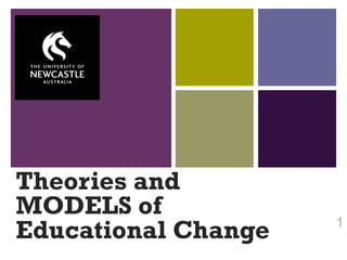+
Theories and
MODELS of
Educational Change 1
 