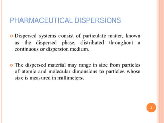 Theories of dispersion | PPTX