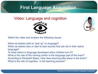 Key issues and questions for discussionWhatdoes Brown mean, when he claimsthat,Your understanding of the components of language determines to  a  large   extent how you teach a language. 