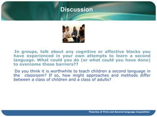 Presentonething at a time.