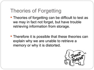 theories of forgetting