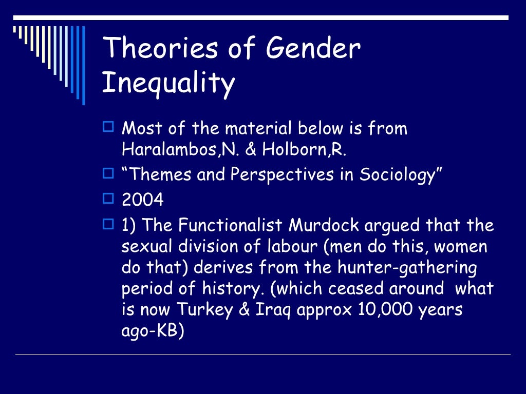 Theories of gender_inequalities