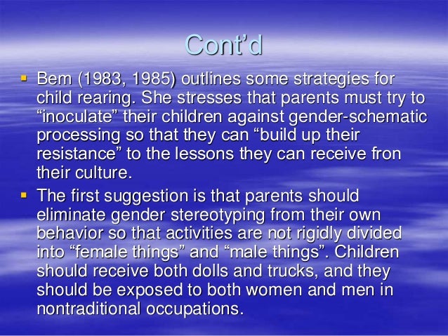 Theories of Gender Typing